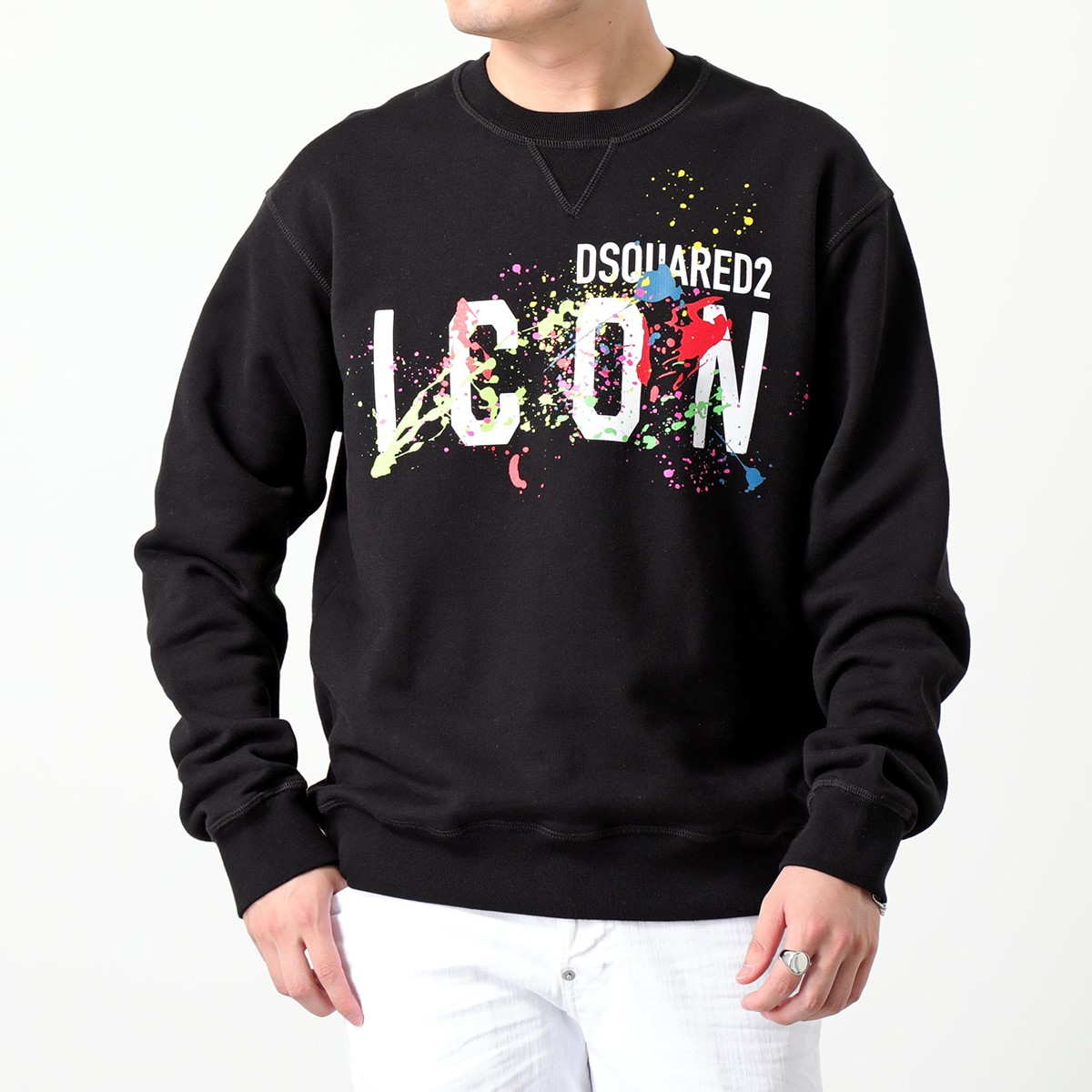 楽天市場】DSQUARED2 ディースクエアード トレーナー Icon Splatter