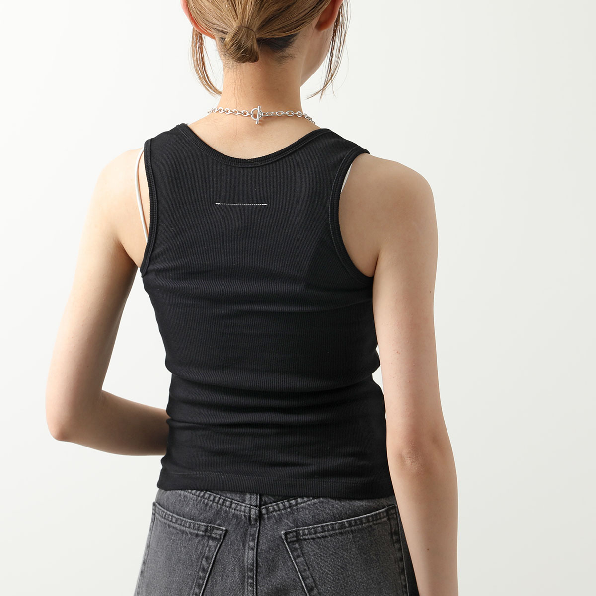 MM6◇キャミソール・タンクトップ/M/コットン/PNK/S62NC0121/23SS Mm6