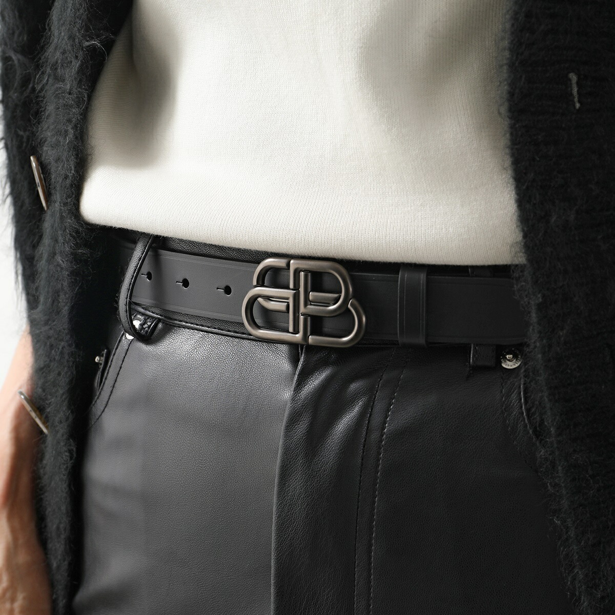 楽天市場】BALENCIAGA バレンシアガ ベルト BB THIN BELT 581690 1CH04