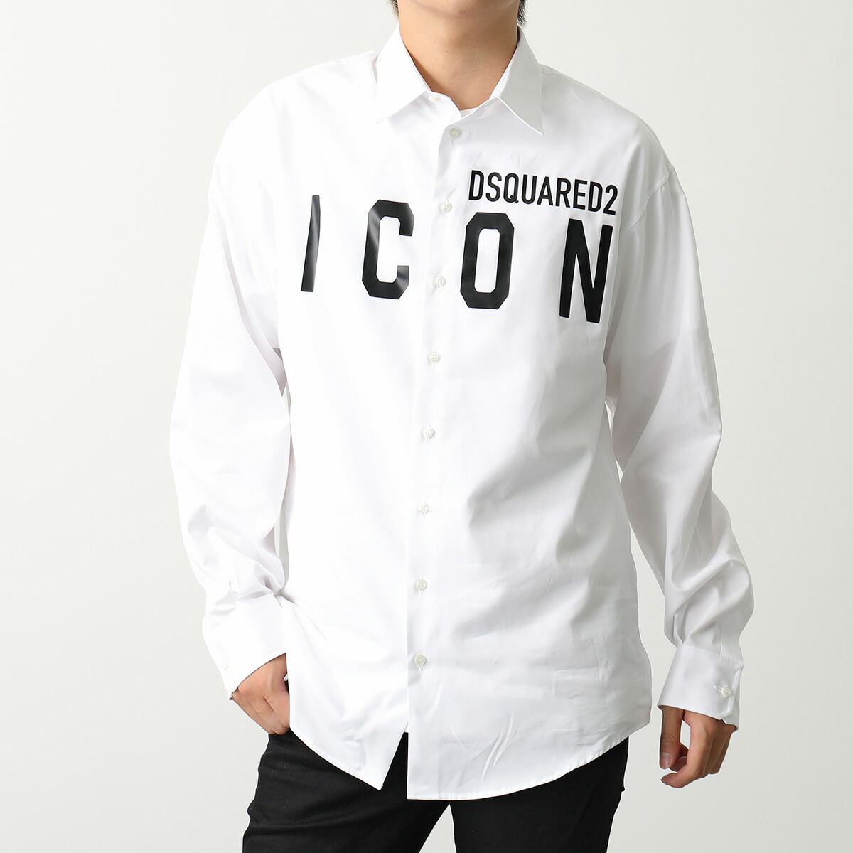楽天市場】DSQUARED2 ディースクエアード 長袖シャツ ICON S79DL0026