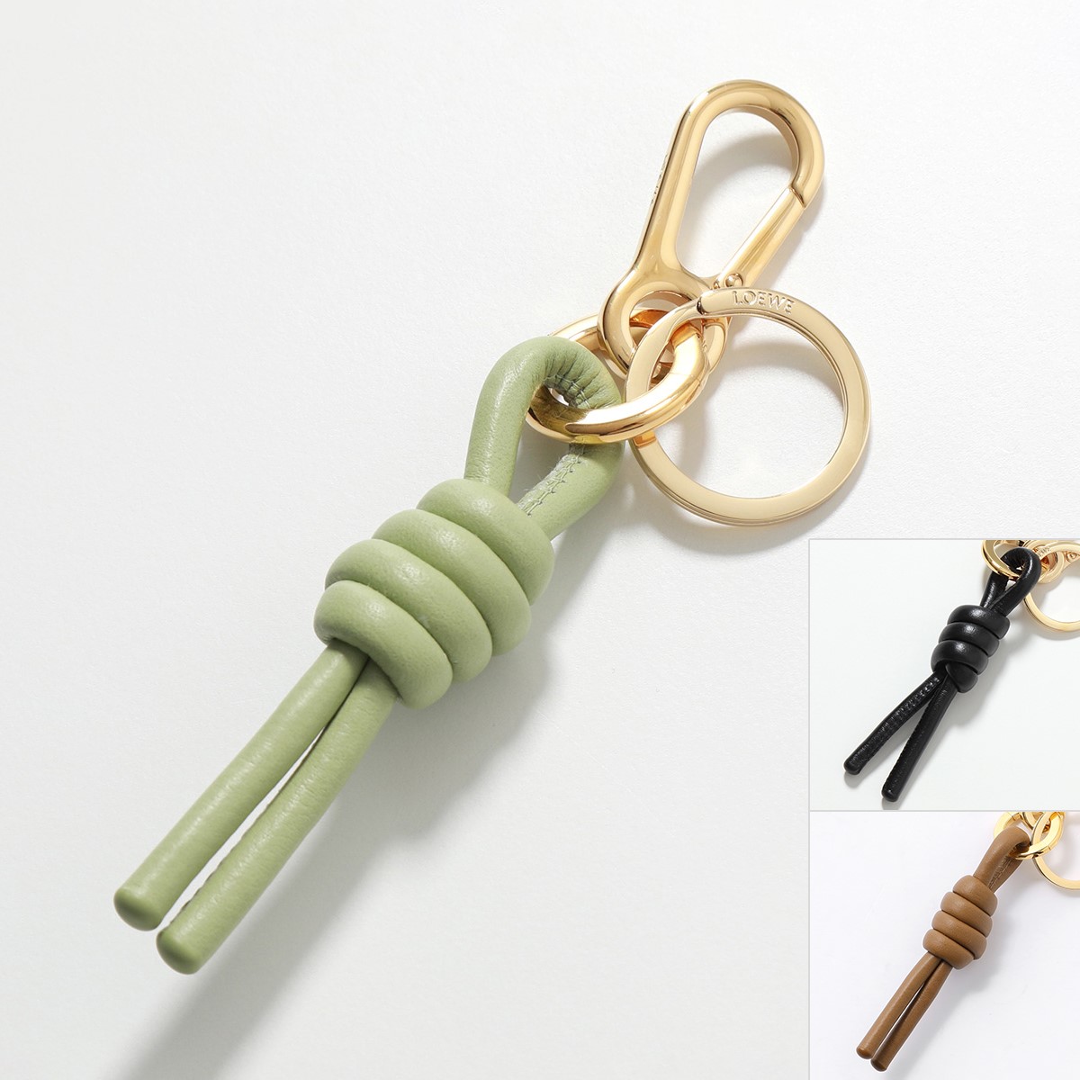 楽天市場】LOEWE ロエベ キーリング KNOT CHARM ノットチャーム