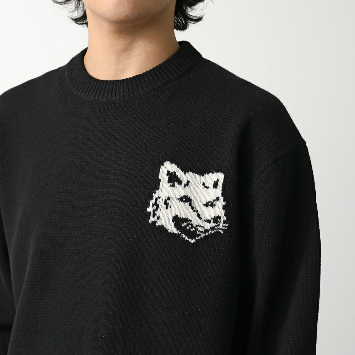 楽天市場】MAISON KITSUNE メゾンキツネ セーター FOX HEAD INTARSIA