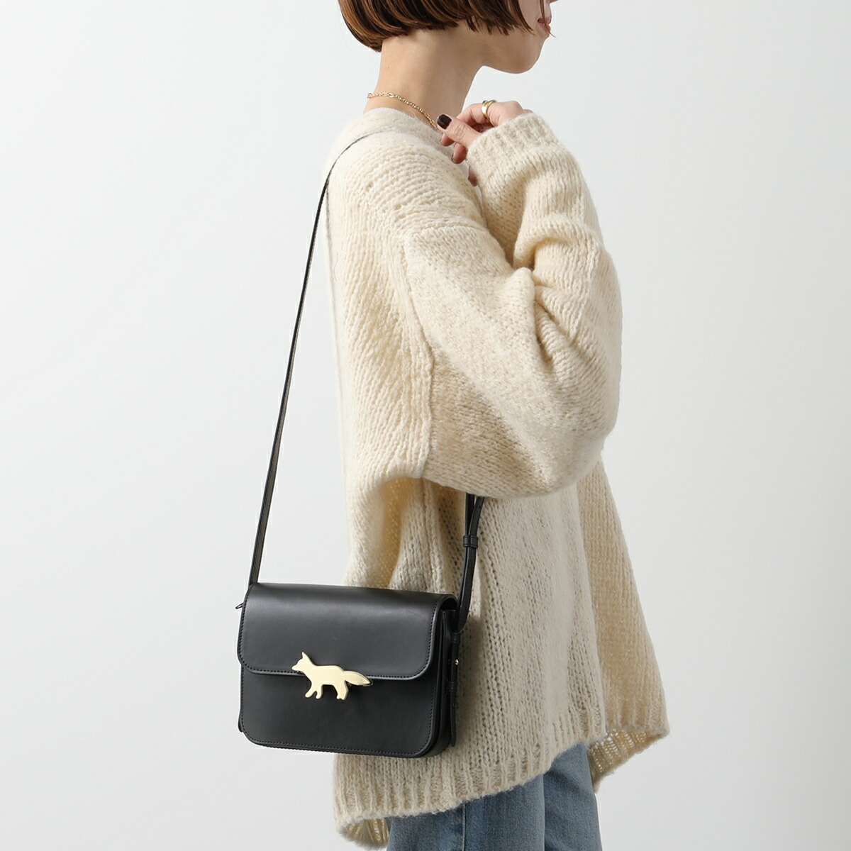 楽天市場】MAISON KITSUNE メゾンキツネ ショルダーバッグ EDIE エディ