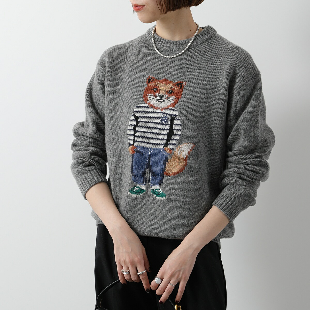 楽天市場】MAISON KITSUNE メゾンキツネ セーター DRESSED FOX