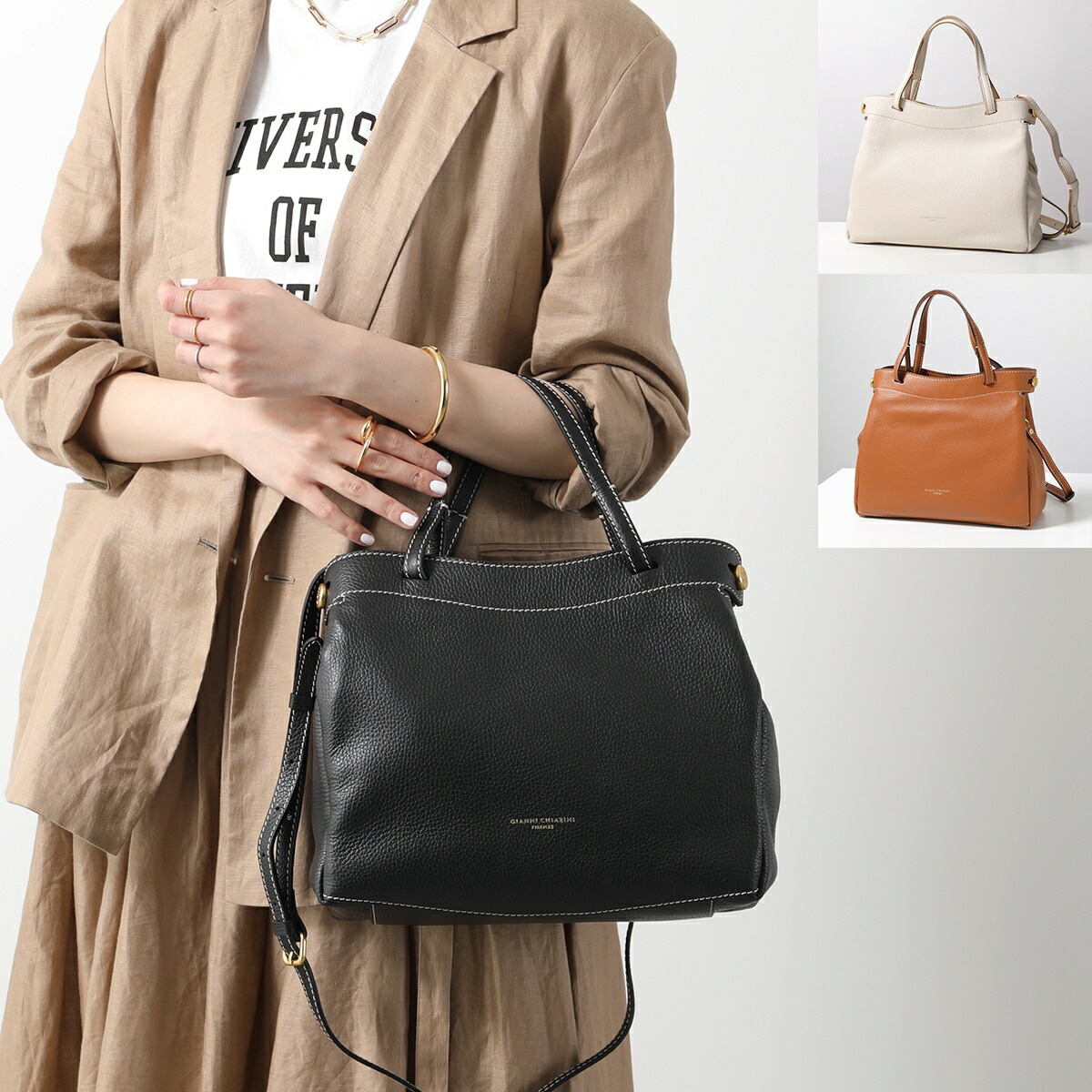 楽天市場】GIANNI CHIARINI ジャンニキアリーニ ハンドバッグ OTTAVIA