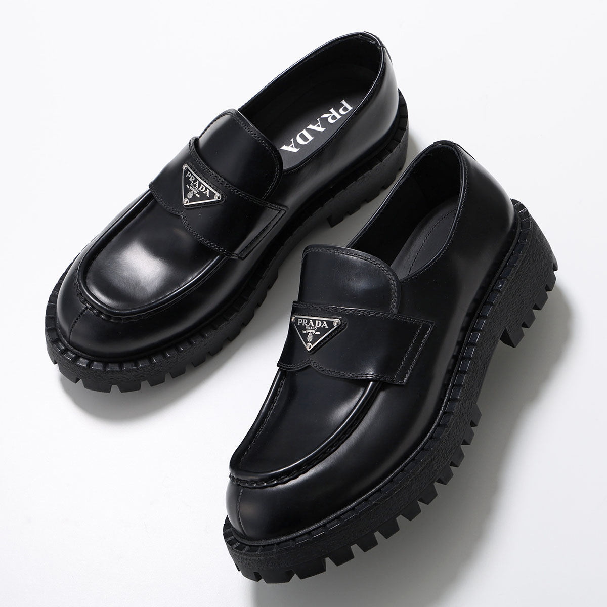 楽天市場】PRADA プラダ ローファー 2DE151 B4L メンズ レザー
