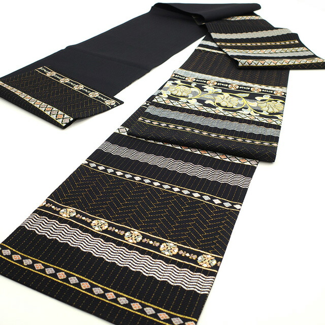 楽天市場】【新古品】 袋帯 未使用 フォーマル 正絹 螺鈿箔 金糸 銀糸