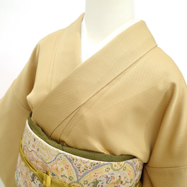 楽天市場】【中古】 付下げ リサイクル 着物 正絹 袷 金彩加工 本加工