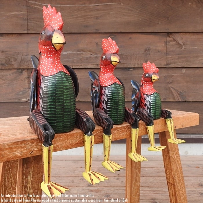 楽天市場】[ポイント2倍]お座り ニワトリさん [2] Lサイズ 手足が