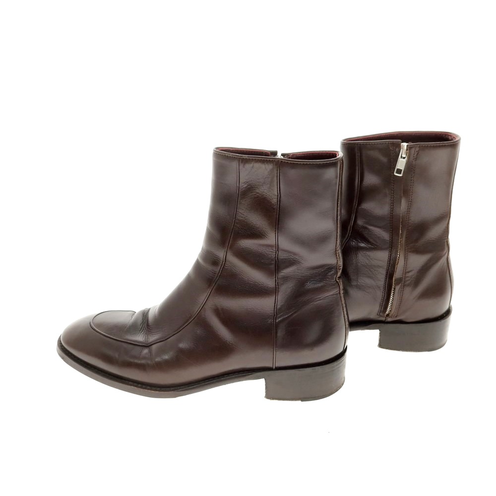 楽天市場】【中古】ハズバンズ HUSBANDS ジップアップ ブーツ ブラウン