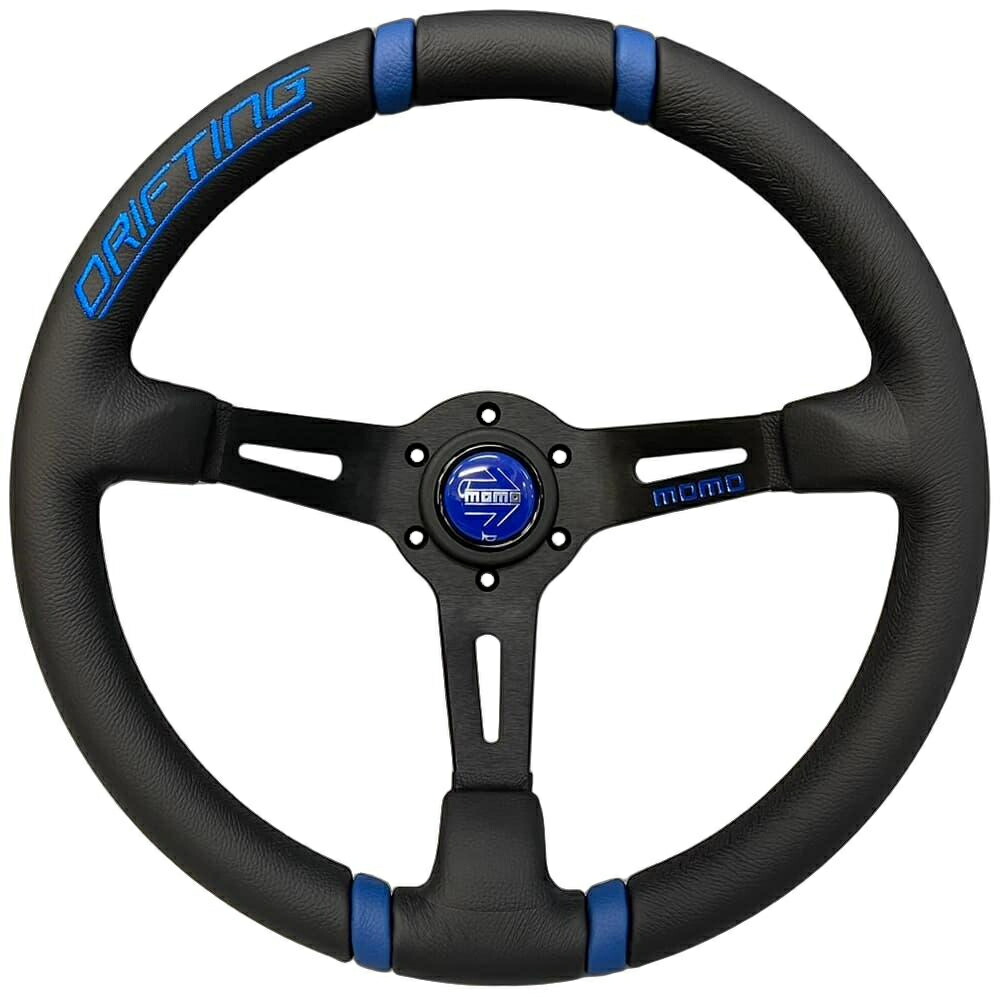 楽天市場】MOMO DRIFTING 35パイ ブルー モモステアリング ド