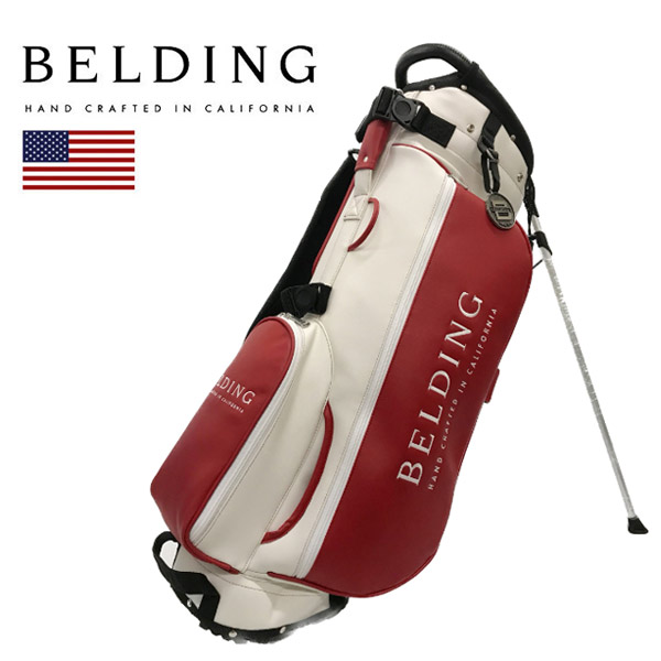 楽天市場】BELDING キャディバッグ メンズ 赤 白 hbcb850161【 あす楽