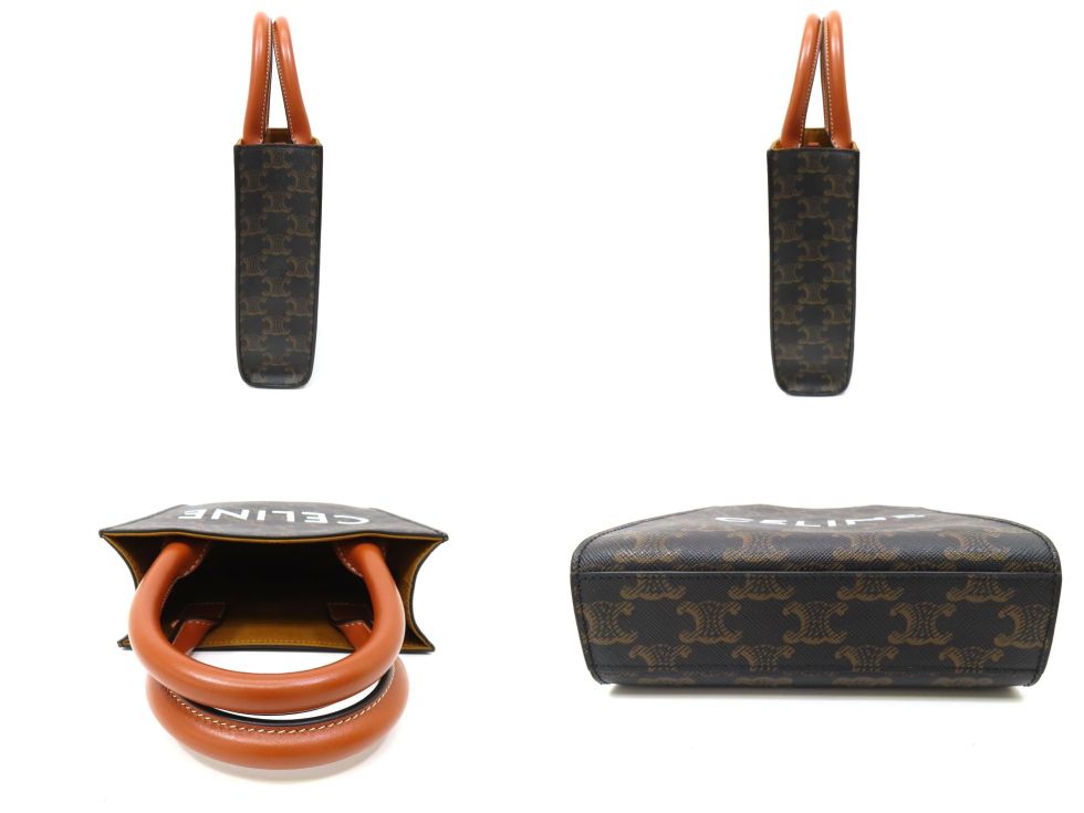 楽天市場】セリーヌ 194372BZK.04LU トリオンフキャンバス×レザー タン