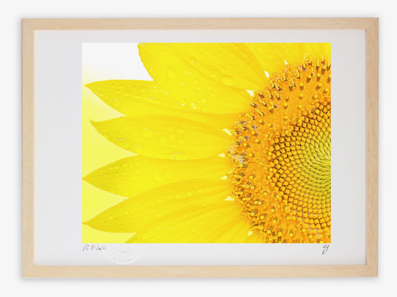 楽天市場】版画 絵画ひまわり01/インテリア 額入り 額装込 風景画 油絵