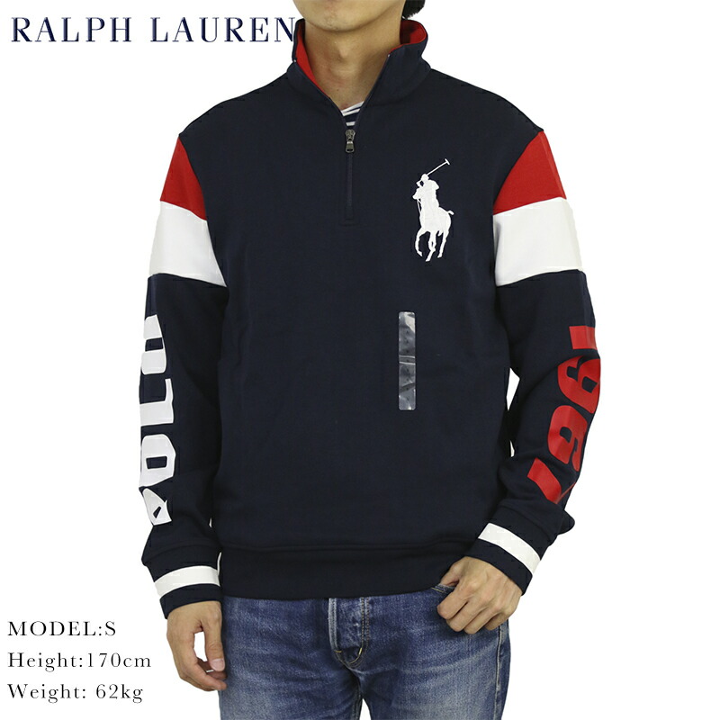 楽天市場】ポロ ラルフローレン メンズ ハーフジップ プルオーバー