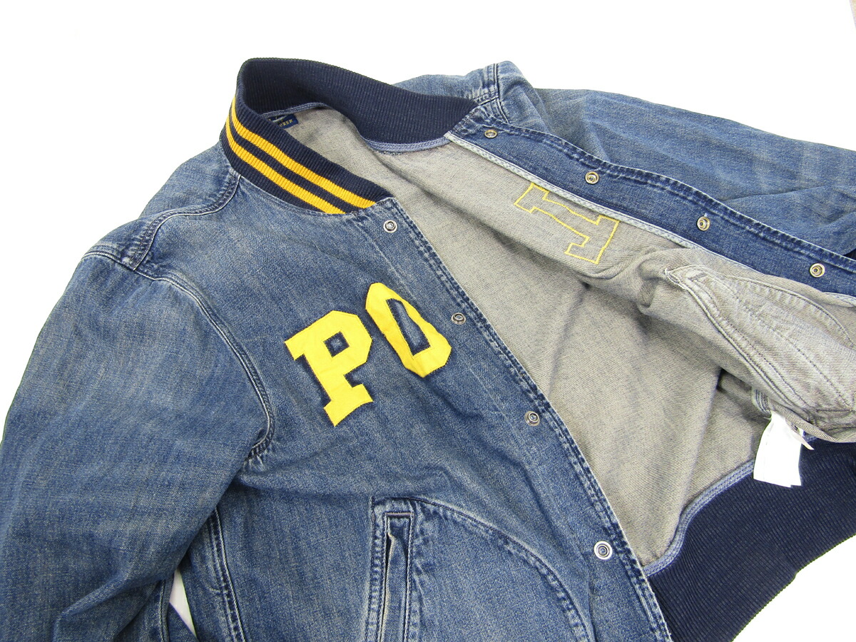 楽天市場】ポロ ラルフローレン メンズ デニム スタジアムジャンパー