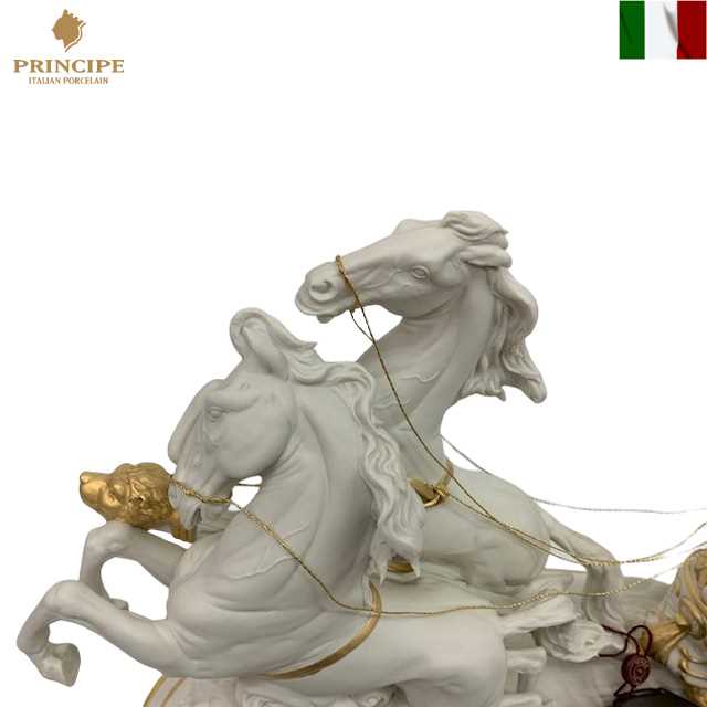 楽天市場】チャリオット 置物 馬車 女神 principe プリンシペ 陶人形