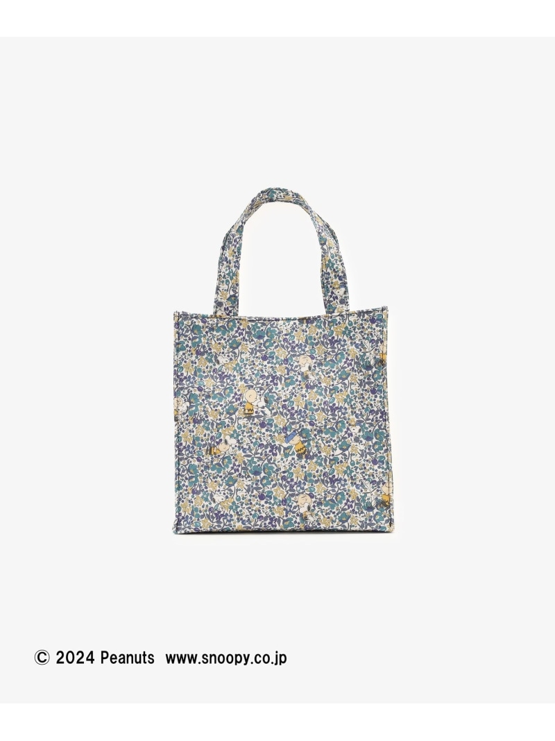 楽天市場】スクエアミニトートバッグ/リバティプリント/PEANUTS