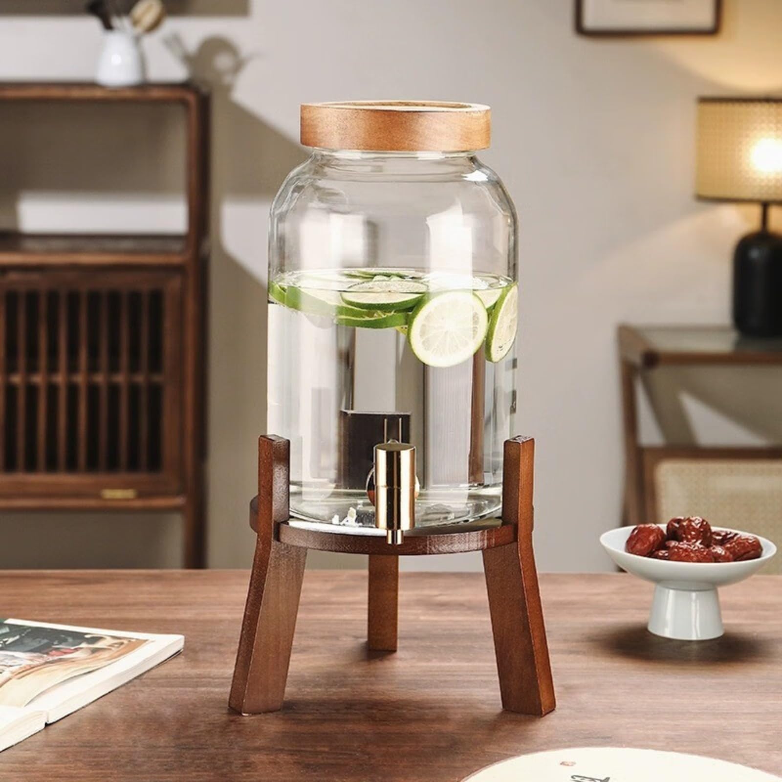 楽天市場】ドリンクサーバー 蛇口付きコールドケトル 高温耐性ガラス