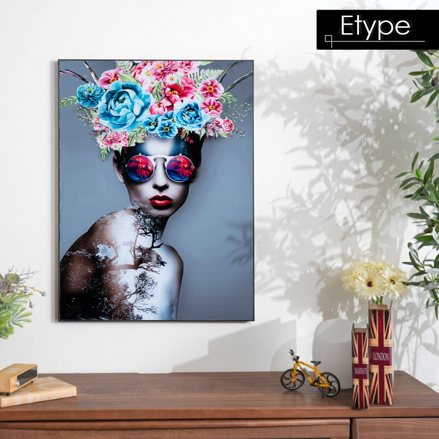 楽天市場】アートポスター アートパネル ポスター 60×80 ガラス