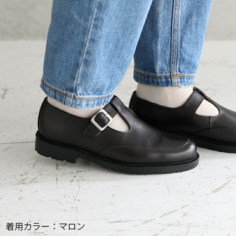 楽天市場】【25%OFFクーポン！】クレマン KLEMAN T字ストラップレザー