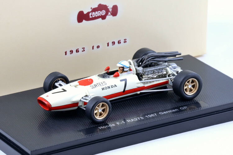 楽天市場】エブロ 1/43 ホンダ F-1 RA273 #7 ドイツグランプリ 1967