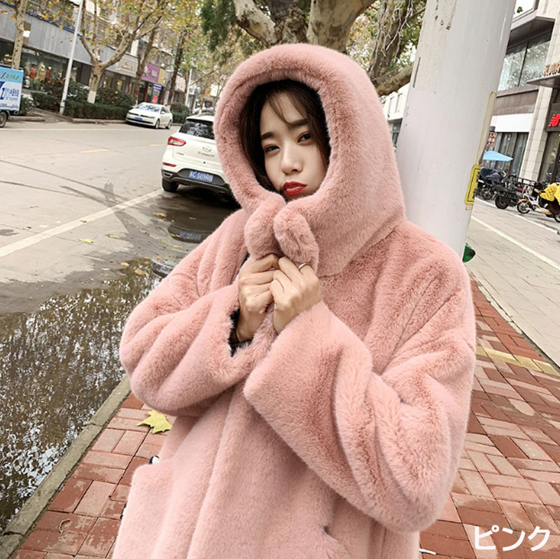 楽天市場】ボアコート ロングコート アウター レディース ファーコート