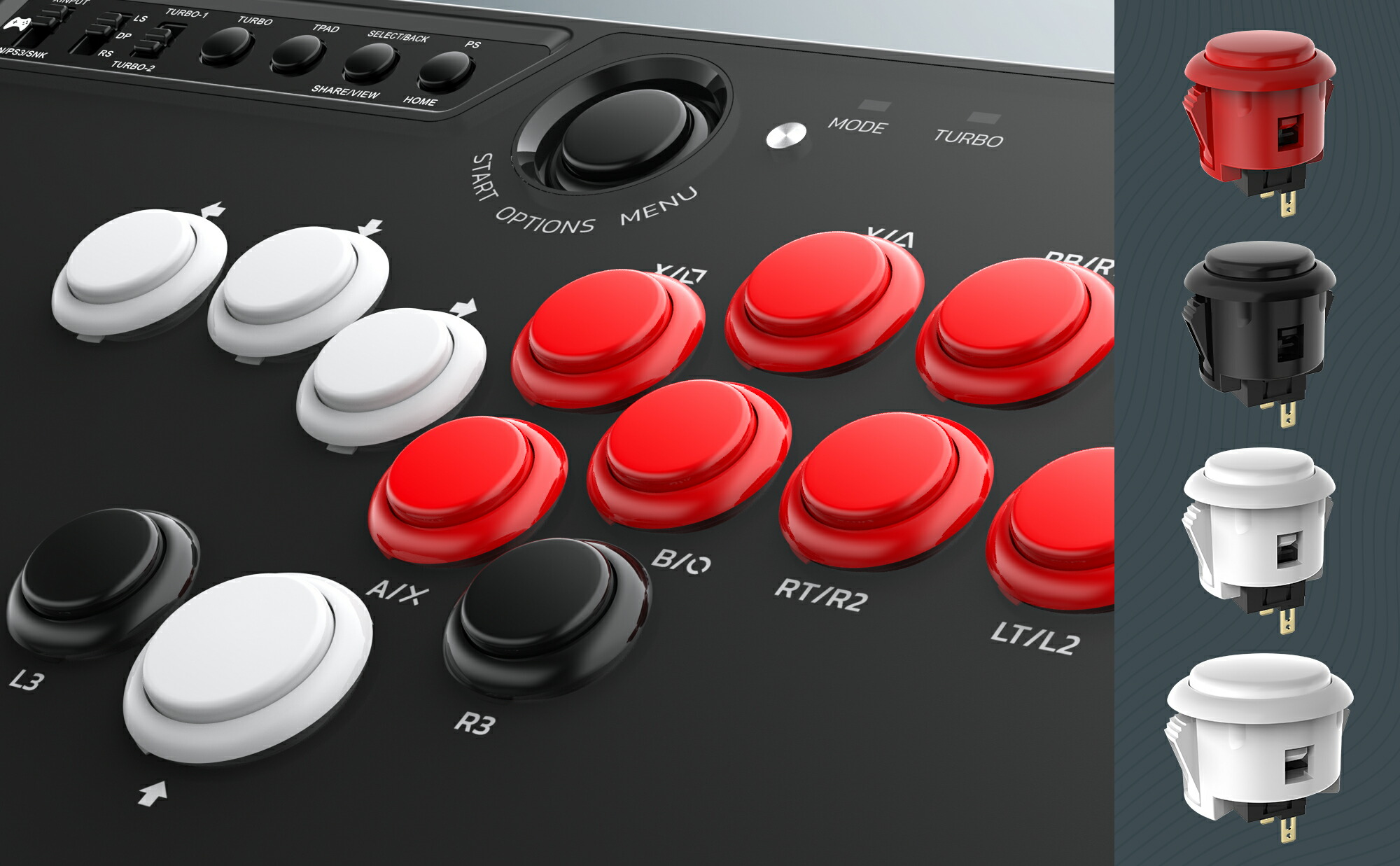 楽天市場】Mayflash F500 FLAT Elite 三和電子製ボタン採用 レバーレス