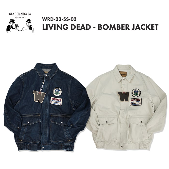 楽天市場】GLAD HAND WEIRDO LIVING DEAD BOMBER JACKET グラッド