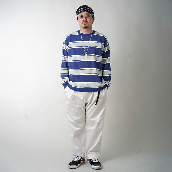 楽天市場】NASTOYS ナストイズ /「Border Crew Neck L/S Knit / NAVY