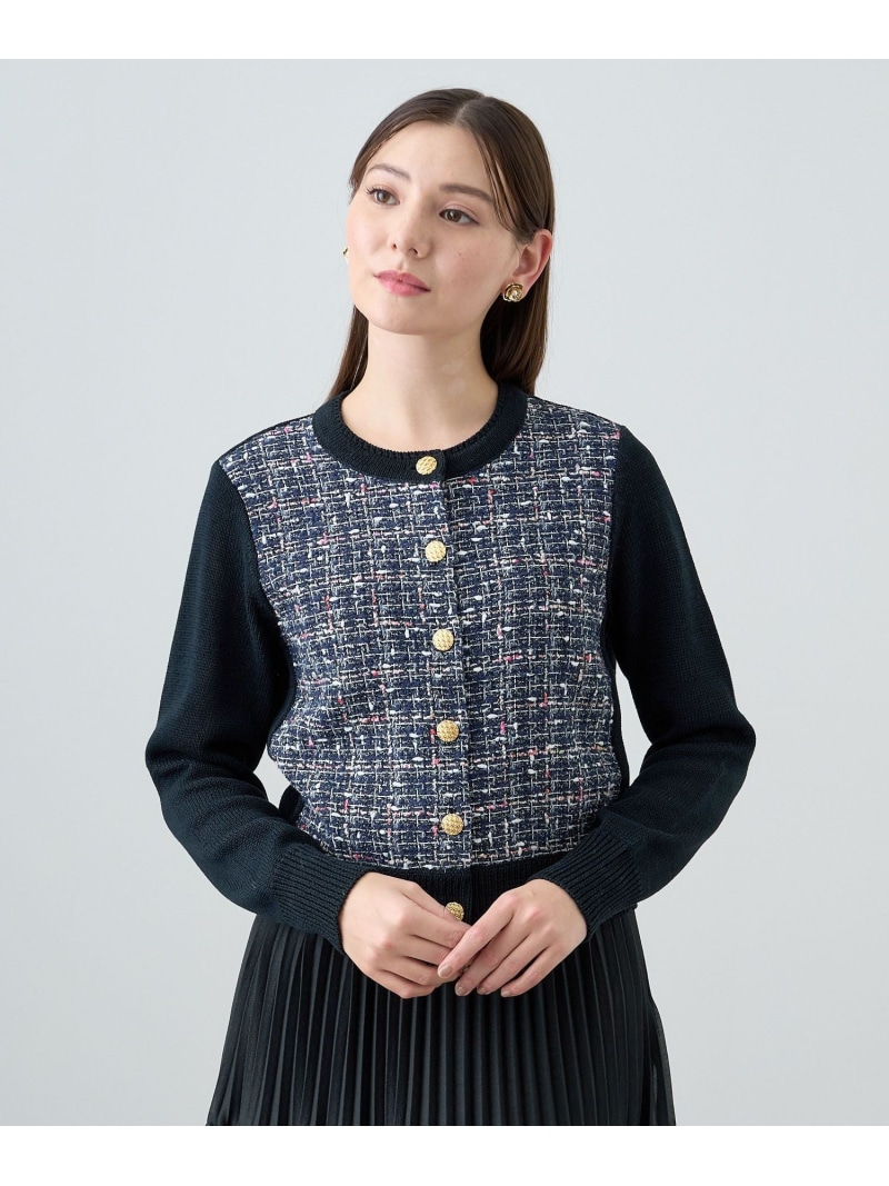 楽天市場】【SALE／50%OFF】ミックスチェックツイードコンビ