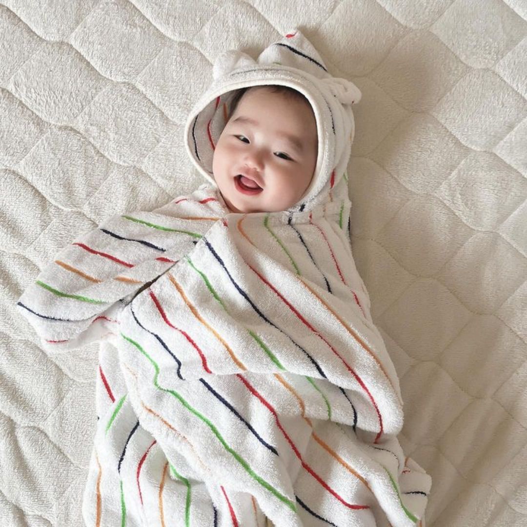 魔界のツノフード付きバスタオル 魔界のツノフード付きバスタオル