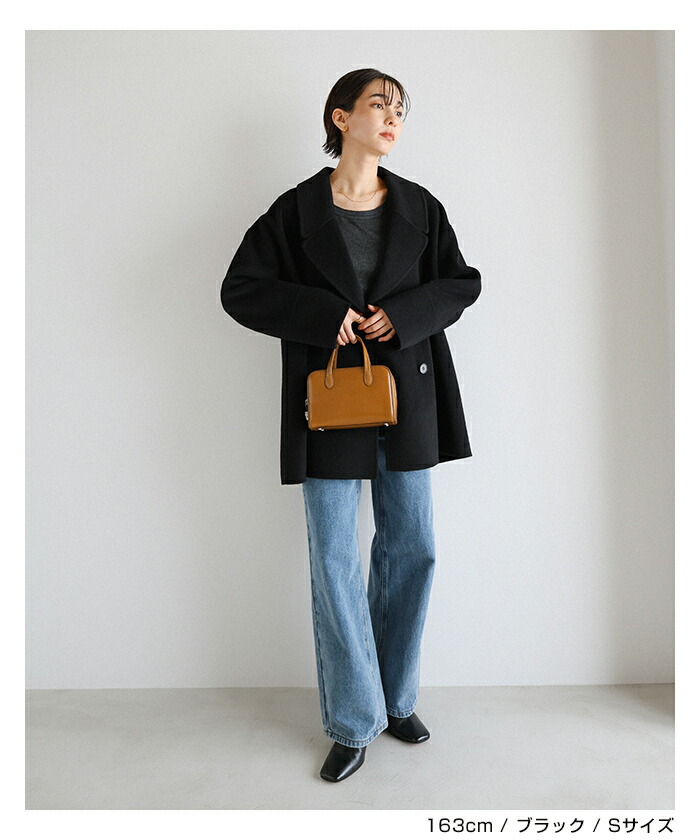 楽天市場】evernavy エバーネイビー リバー ピーコート レディース