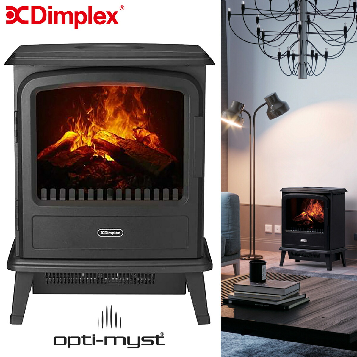 楽天市場】Dimplex EVN10J 暖炉型 ヒーター 電気暖炉 Evandale