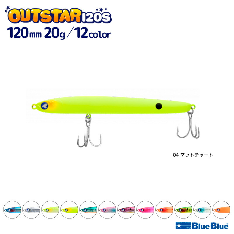 楽天市場】アウトスター120S 釣り 120mm 20g シンキングペンシル