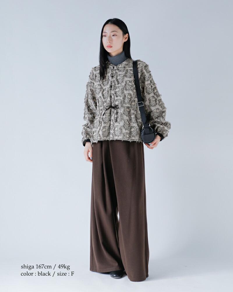 楽天市場】セール【40%OFF】qiri キリ ジャガード ブラウス “花野風