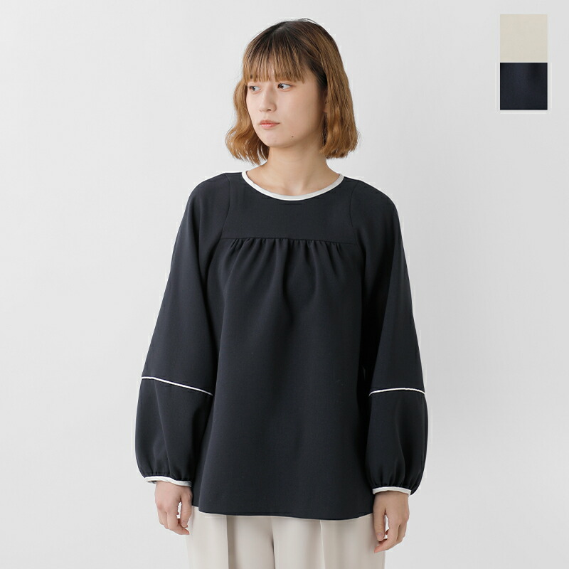 楽天市場】SONO ソーノ サテン トリム ウーステッド チュニック フレア