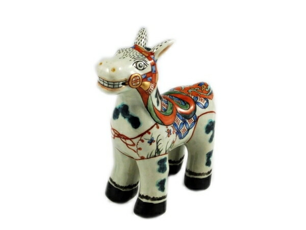 楽天市場】有田焼 円左エ門窯 午(馬) 置物(小) : 有田焼赤絵町