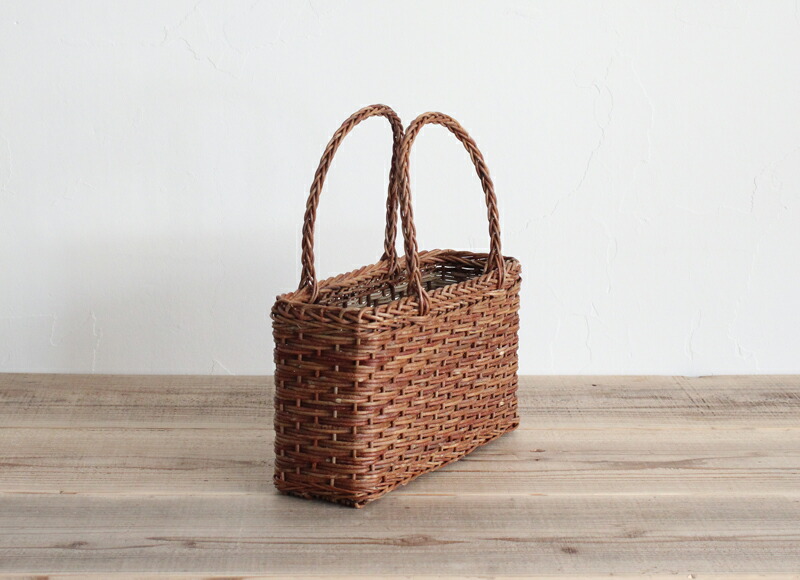 楽天市場】松野屋 あけび グニ手角型2本手 かごバッグ 青森県の 良質