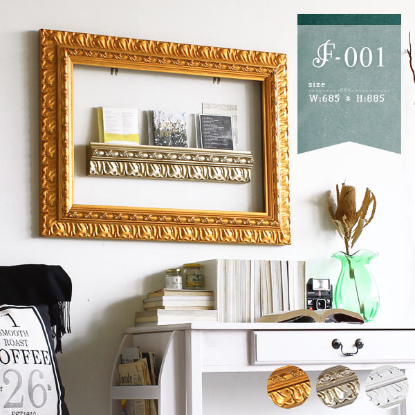 楽天市場】アンティーク 額縁 フレームのみ ゴールド フレーム 額