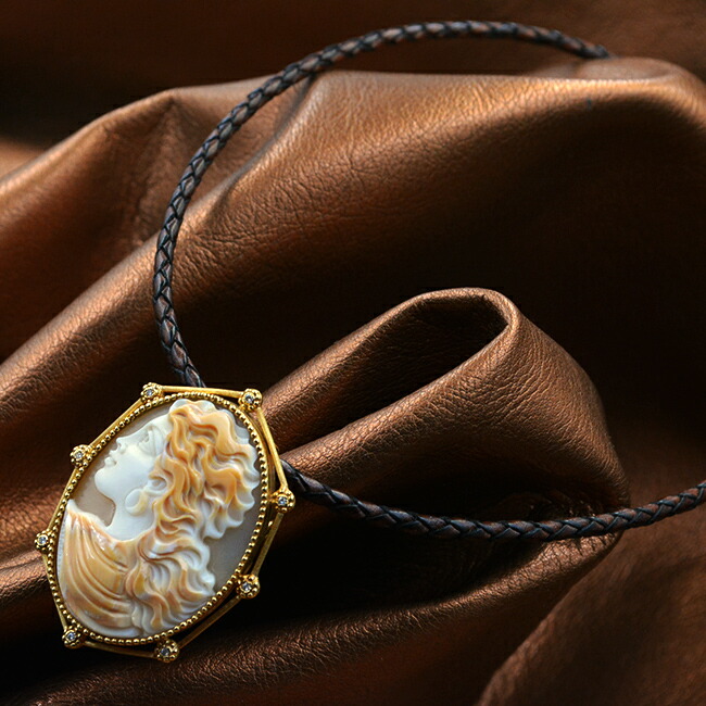 楽天市場】ファッション誌掲載のカメオ ブローチ ネックレス シェル