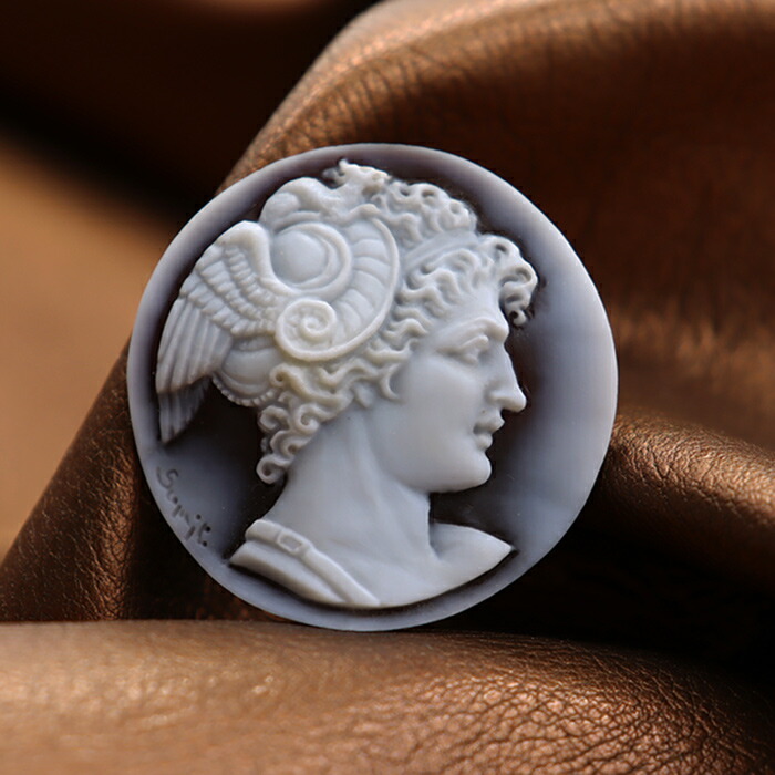 バルザーノ カメオ シェル製 ゴールド枠 シェルカメオ Balzano