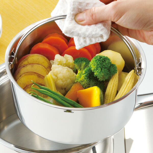 楽天市場】蒸し鍋 スチーマー プリンセスなべ専用 Lサイズ 深型