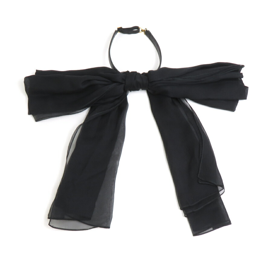 楽天市場】サンローラン SAINT LAURENT チョーカー リボン シルク