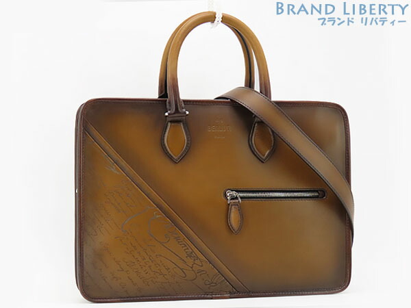 楽天市場】Berluti（カラーブラウン）（ビジネスバッグ・ブリーフ