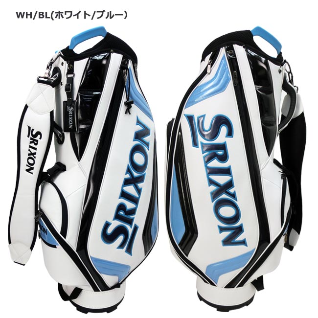 Srixon キャディバッグ ホワイト/ブルー スリクション ゴルフ Srixon