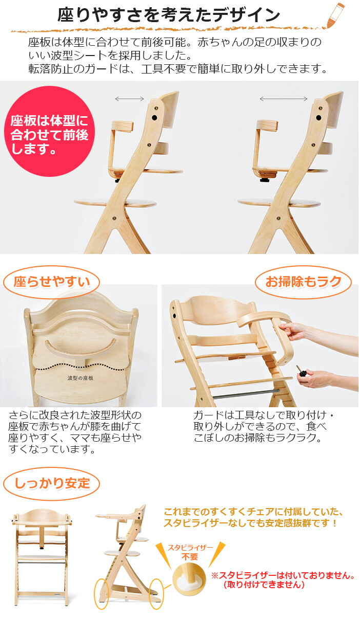 楽天市場】大和屋 すくすくチェア プラス テーブル付き yamatoya