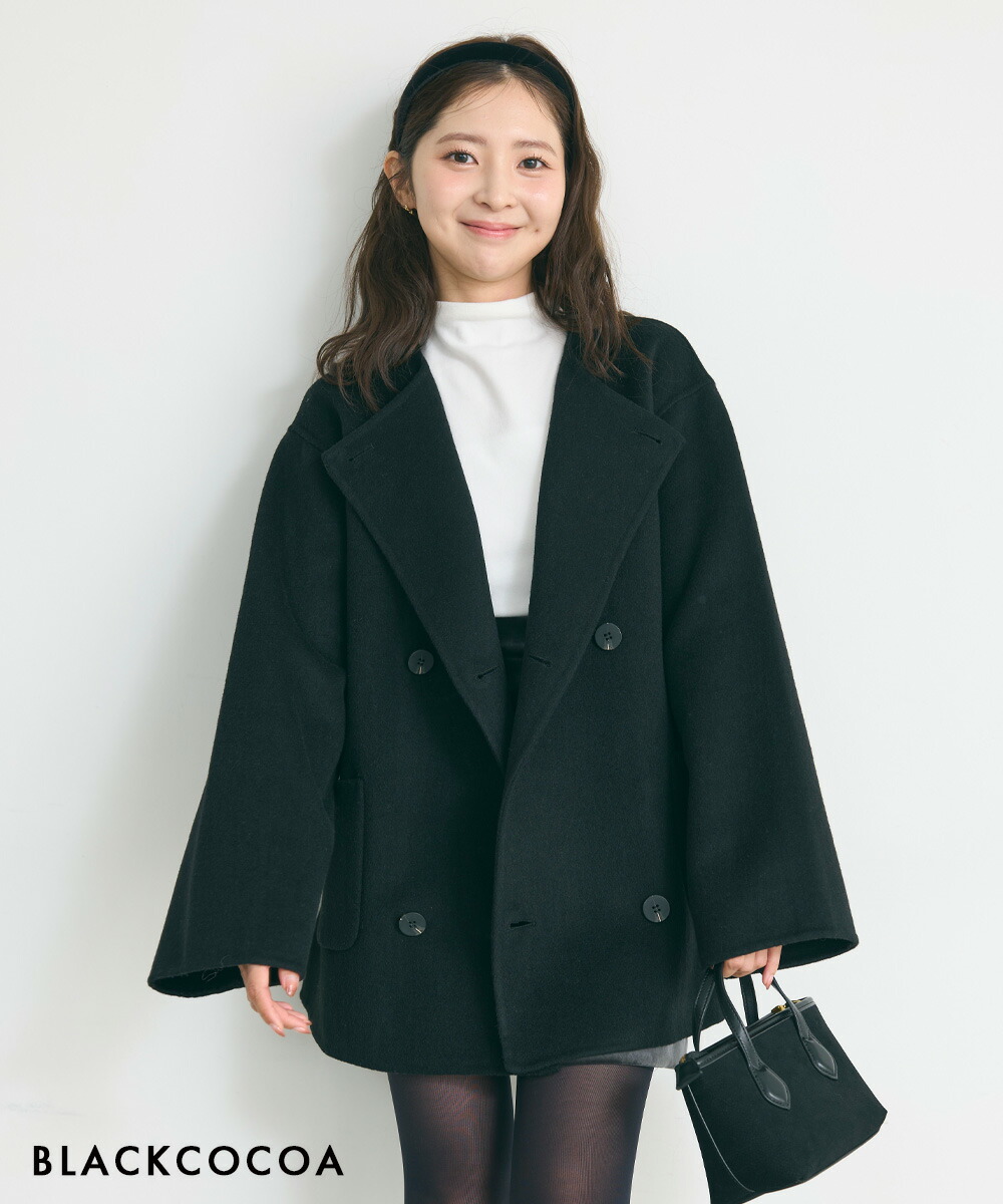 楽天市場】ノーカラー2WAYリバーミドルコート｜アウター ノーカラー