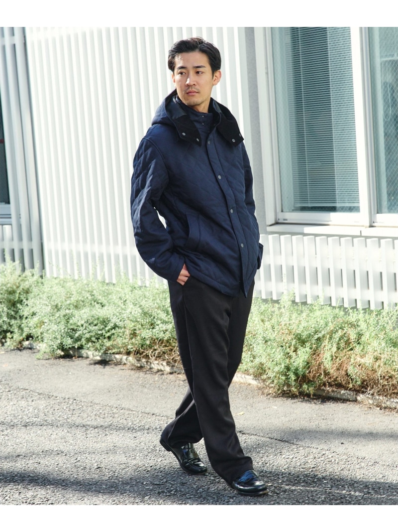 楽天市場】BEAMS HEART｜フーディースタンド キルト コート｜メンズ