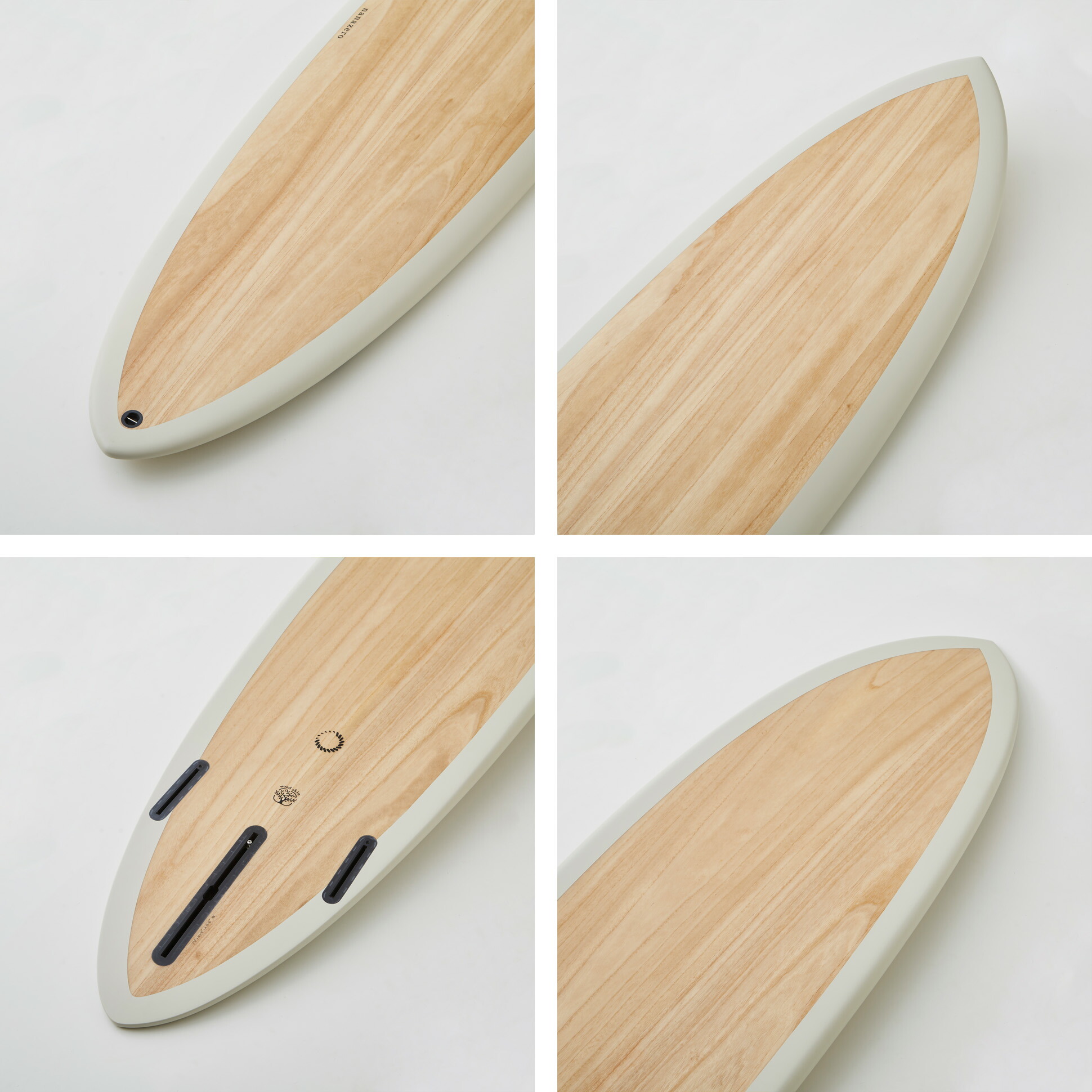 楽天市場】nanazero サーフボード ミッドレングス WOOD SKIN MID02 6'8